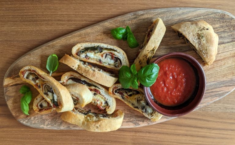 Turkey Stromboli with Eggplant & Dried Tomatoes | Canadian Turkey